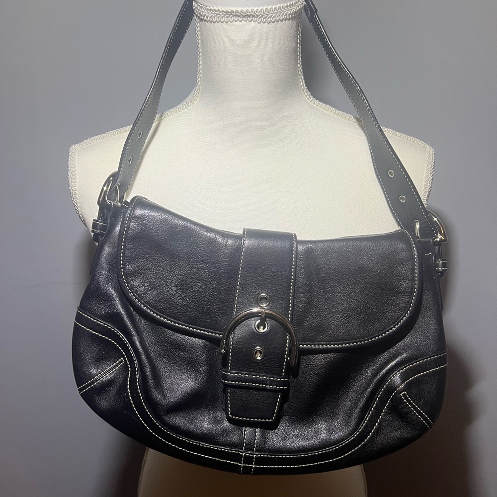 Coach Black Leather Bag